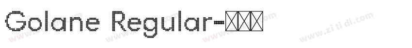 Golane Regular字体转换